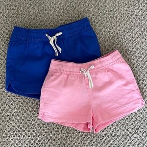 2 pairs of toddler CrewCuts shorts